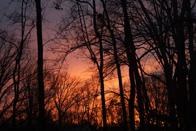 Sunset near Athens