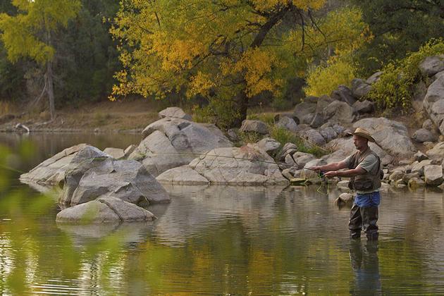 Fly Fishing at Goldwater Lake