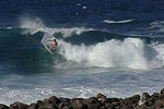 Surfing at Keokea Beach