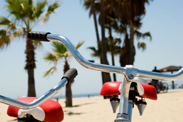 Biking LA Beach