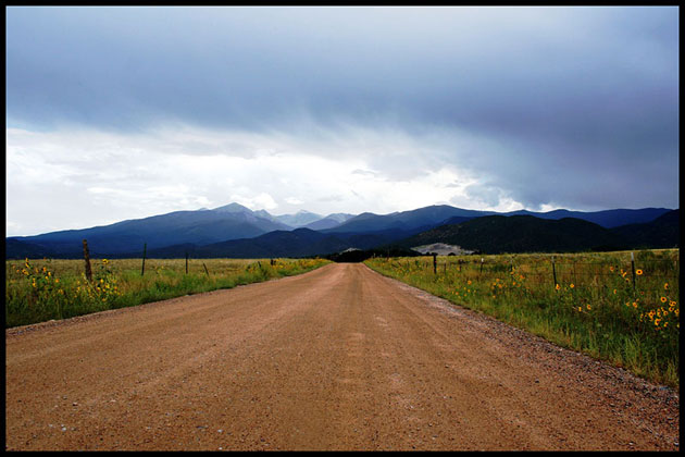 Driving near Salida