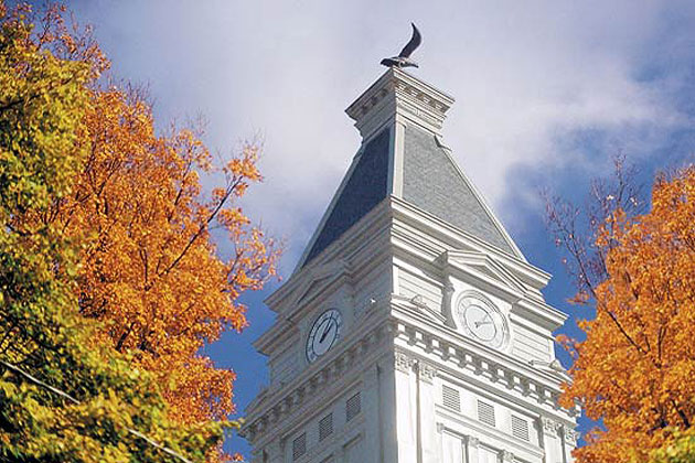 Clock Tower in Autumn