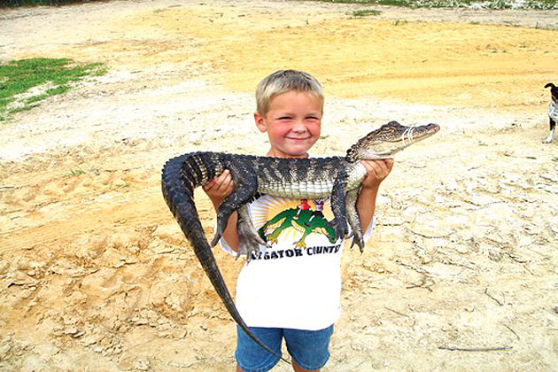 Kid with Crocodile
