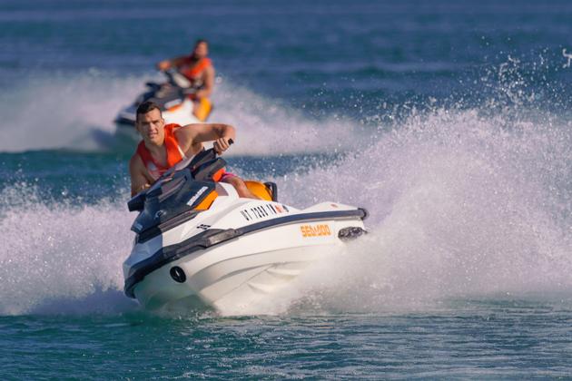 Jet ski at Bear Lake