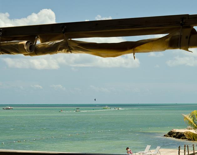 View from the top peak of Rum Runner Island Bar