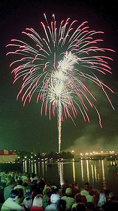 Fireworks on the Neches