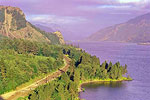 Gorge with track