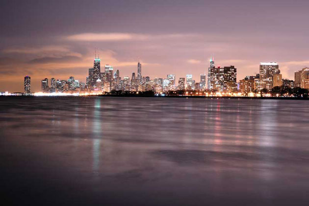 Chicago Evening Skyline