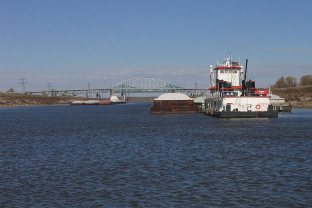 Mississippi River Barges