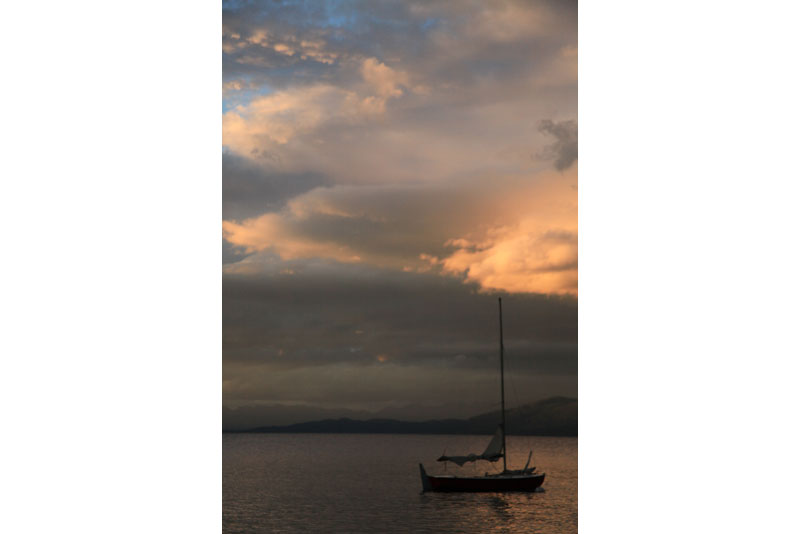 Sailing on Flathead Lake