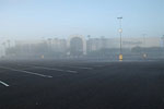Mall del Norte, in the fog