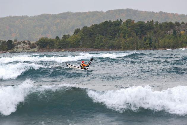 Kayaking in Lake Superior