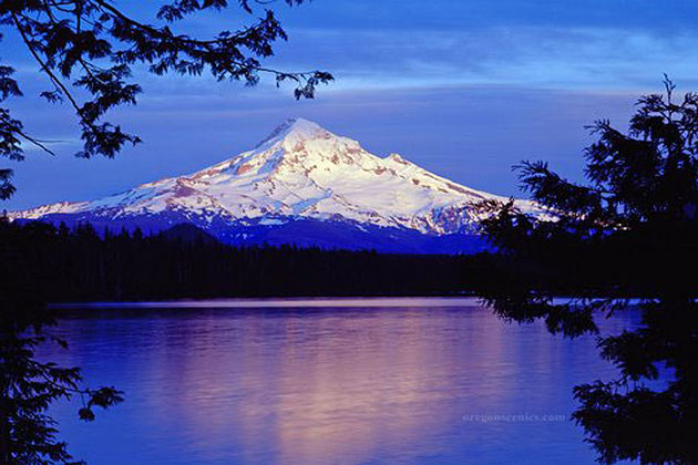 Mt Hood Lost Lake sunset