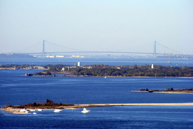 Verrazano Bridge from Twin Lights