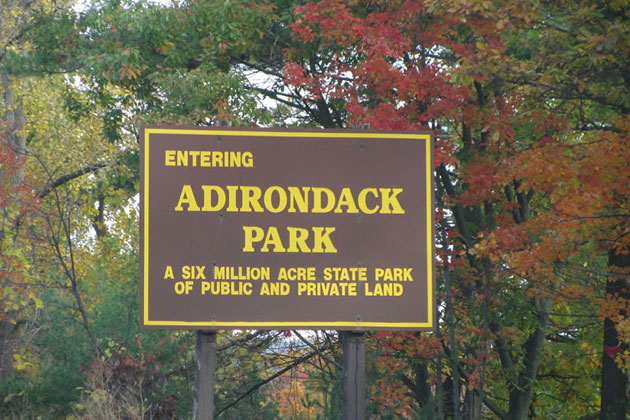 Entering Adirondack Park