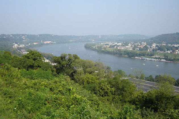 Ohio river from Eden Park