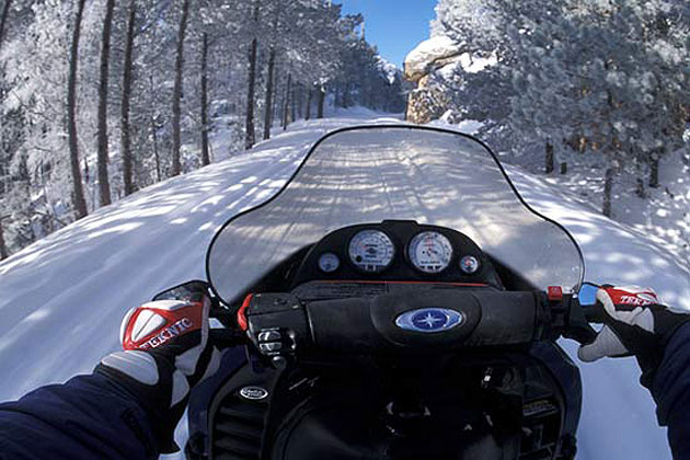 Snowmobiling