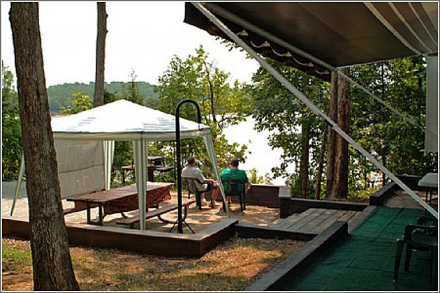 Camping at Calhoun Falls