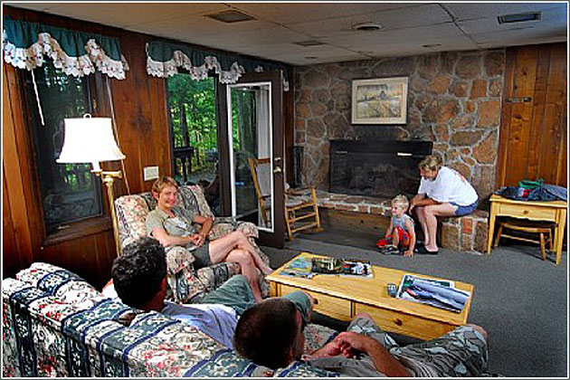 Inside the Keowee Cabin