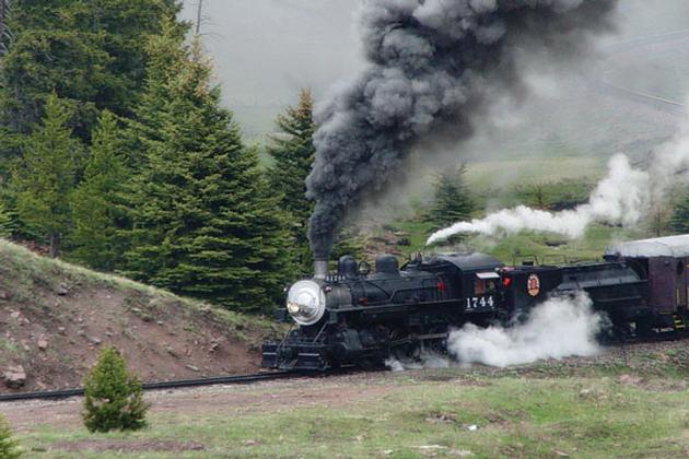 Steam Engine near Alamosa, CO