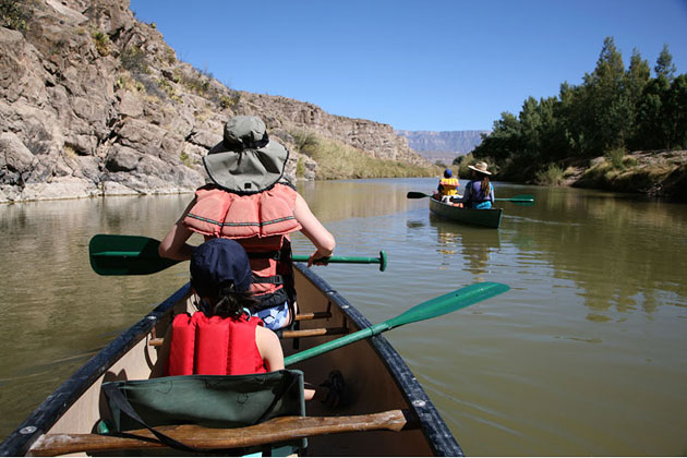 Canoeing Texas