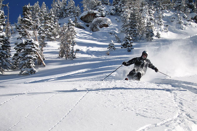 Skiing at Snowbird