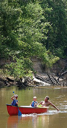 Paddling Village Creek
