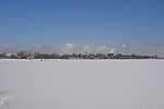 Downtown Madison over Monona Bay
