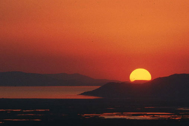 Sunset at the Great Salt Lake