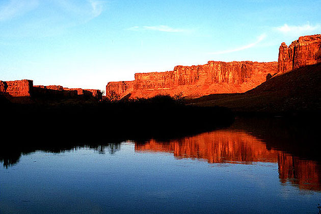 Canyon Walls Afire