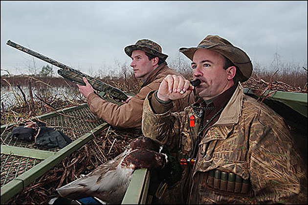 Duck hunting along the Mississippi Flyway in Arkansas