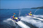 Jet skiing on DeGray Lake