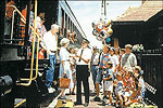 Arkansas-Missouri Railroad in historic downtown Van Buren