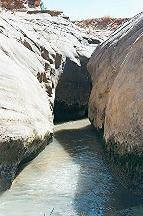 River through stone