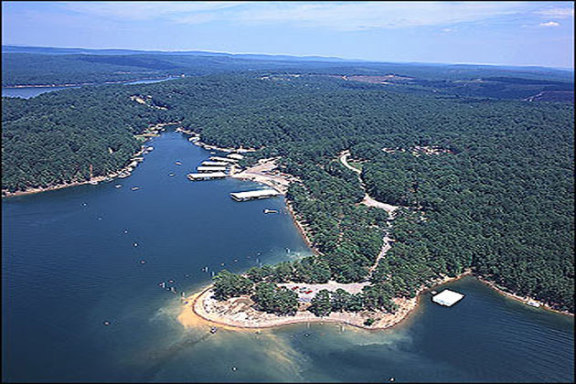 Aerial view of Lake Greeson