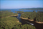 Aerial of Lake Ouachita