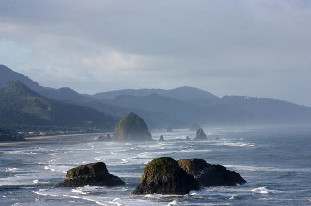 Haystack from Ecola Park - Canon Beach