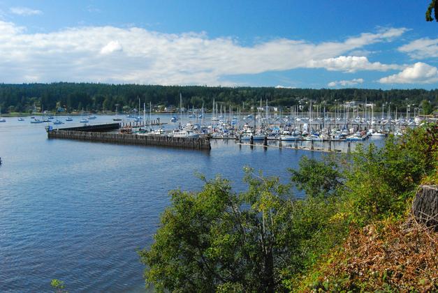Poulsbo Marina from Fjord Drive NE