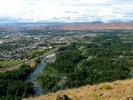 Yakima River with Selah Gap in the distance