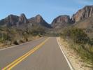 Wonderful Scenic Drive Up Into The Chisos Mountains In Big Bend National Park, Texas