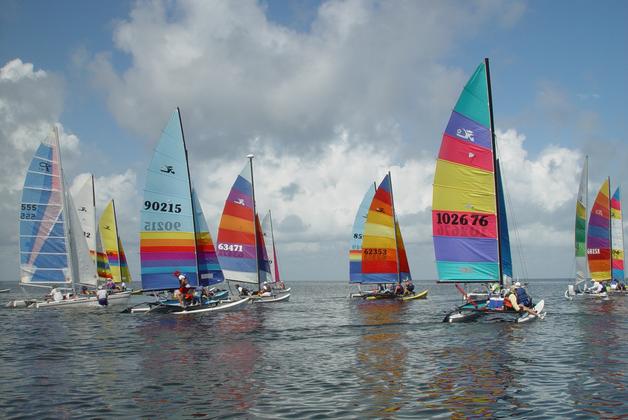 Catamarans in the Laguna Madre