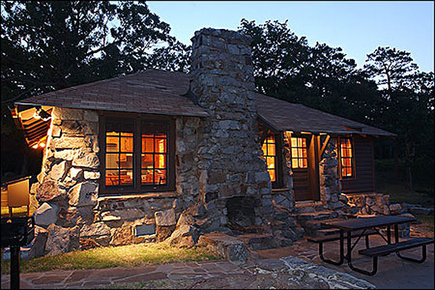 Mount Nebo State Park cabin 