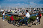 Biking by the Marina