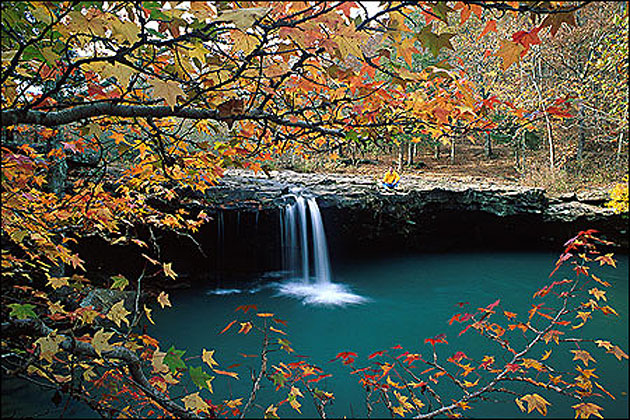 Falling Water Falls in the Arkansas Ozarks