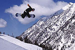 Snowboarding at Snowbird