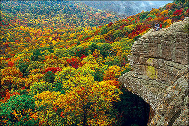 Ozark Mountain Fall Scenery