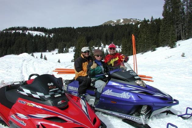 Snowmobiling near Alamosa, CO