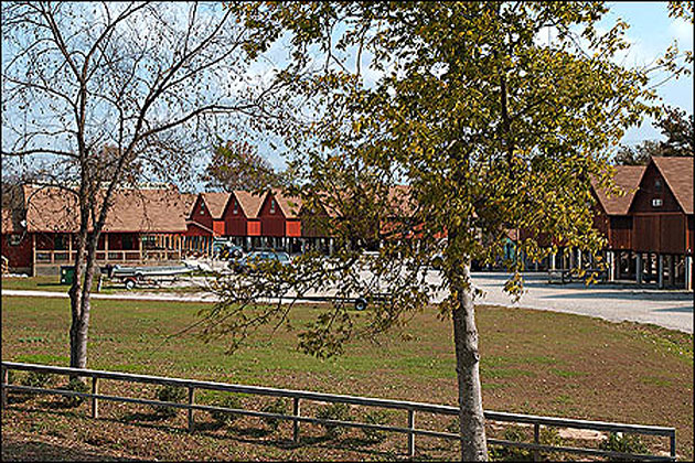 One of many resorts on Lake Norfork