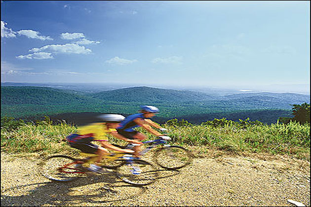 Biking in the Ouachita Mountains