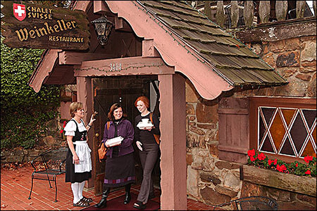 Dining at the Weinkellar Restaurant in Altus